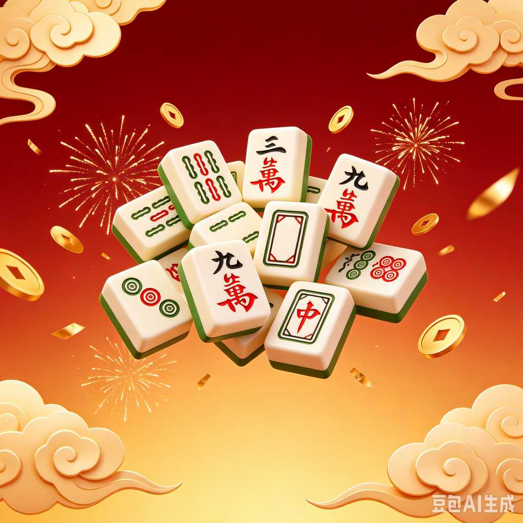 decorative text mahjong set