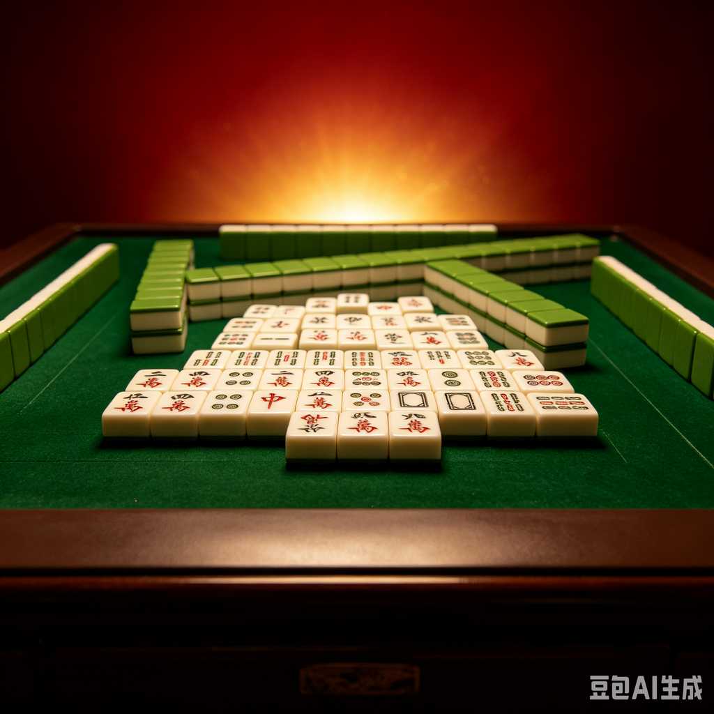 gradient blue mahjong tiles