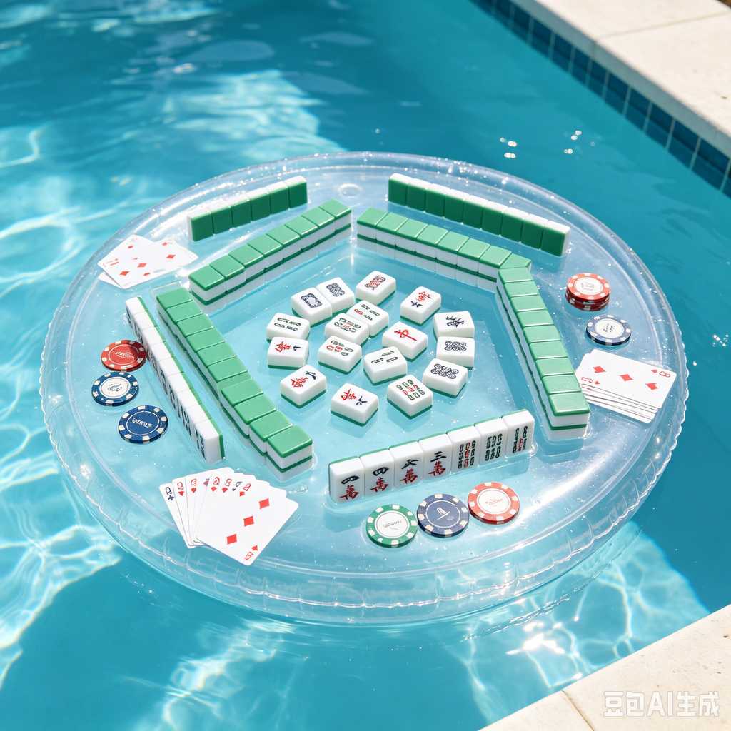 transparent acrylic mahjong set